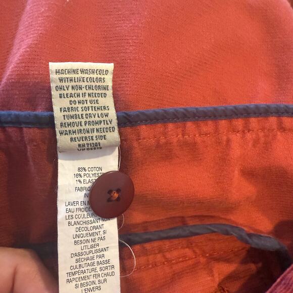 L.L. Bean Corduroy Blazer Jacket SZ XL Rust Fall Equestrian Academia VTG Stretch - Picture 11 of 13